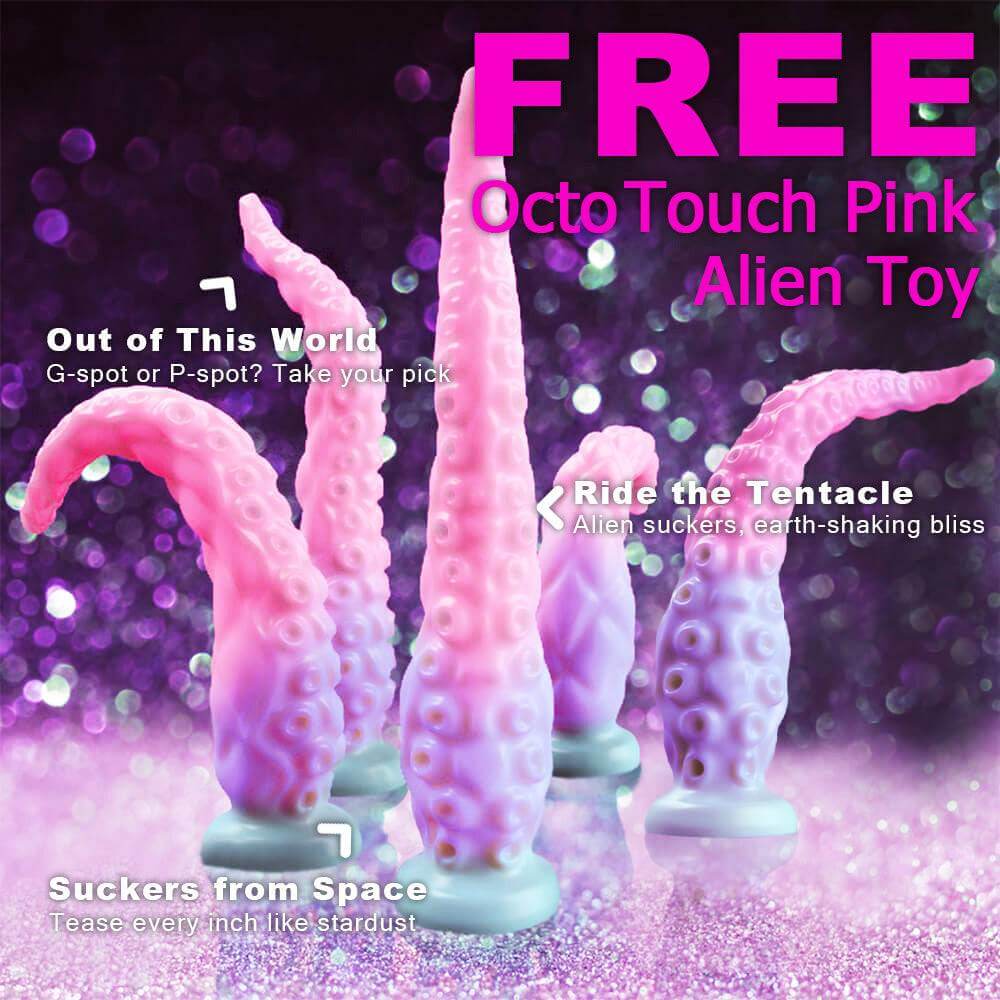 FREE Fantasy Tentacle Dildo – Octo Touch Pink Alien Toy - BeastGasm